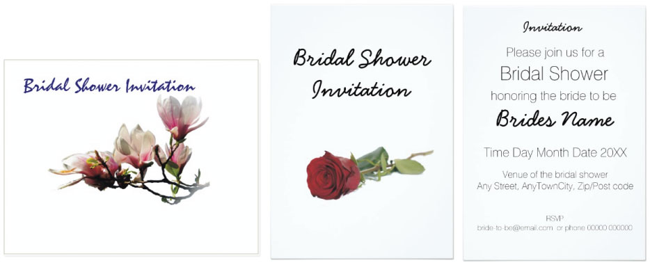 Bridal Shower Invitations Ideas & Themes