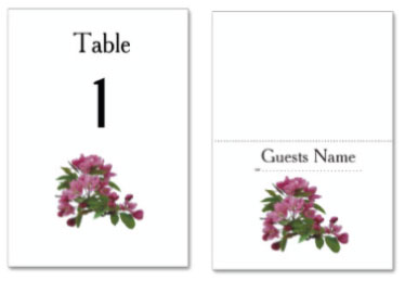 Wedding Table Cards